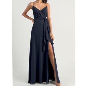 Jenny Yoo Navy Blue Amara Bridesmaid Gown Dress